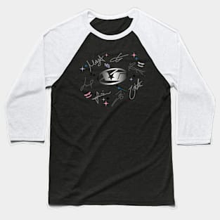 design inspired by the signatures of the "xg" group Baseball T-Shirt